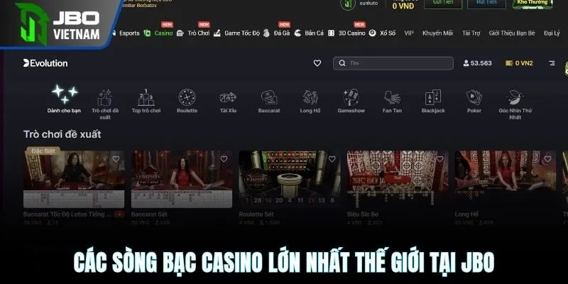 Các sòng bạc casino lớn nhất thế giới phổ biến
